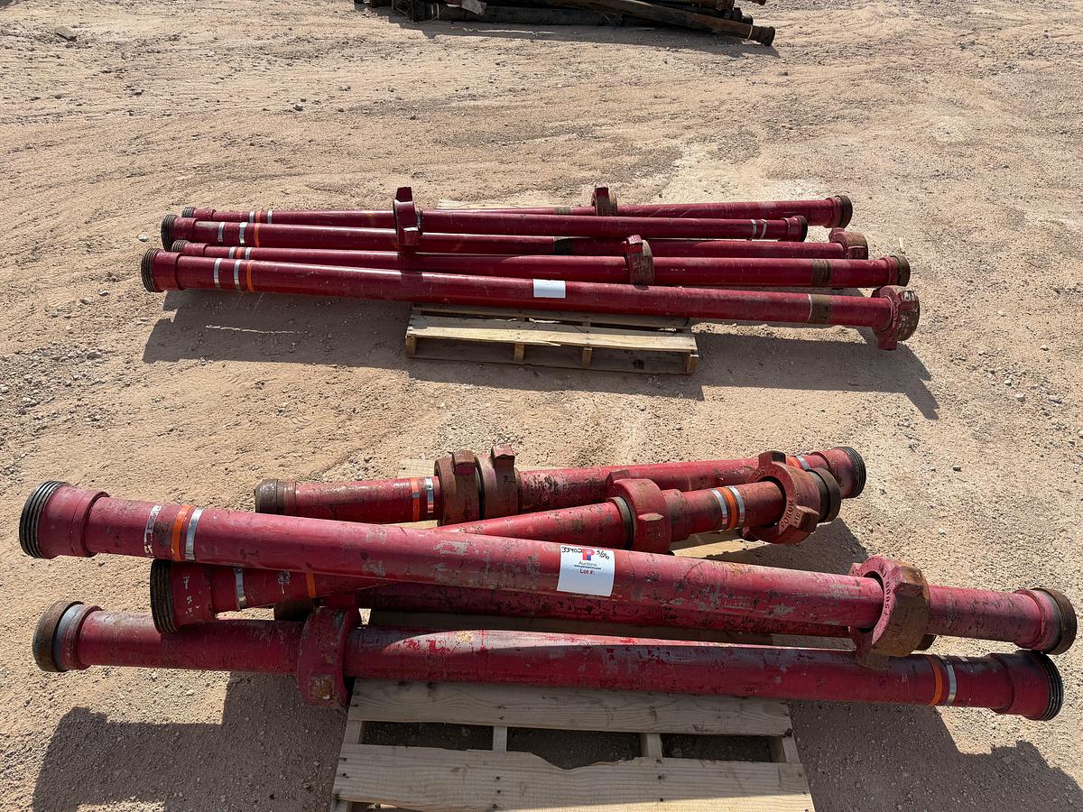 Used (10 X $) (4) 4” X 15’L, (2) 8’L, (3) 6’L, (1) 3” X 6’L FIG 1502 15K WP FLOW IRON