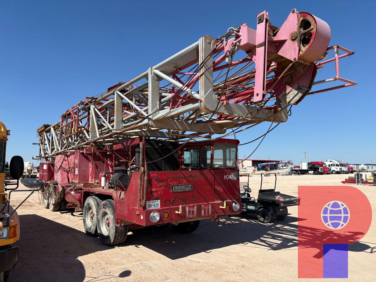 Used FRANKS EXPLORER III 1287 DD 4-AXLE WELL SERVICE RIG
