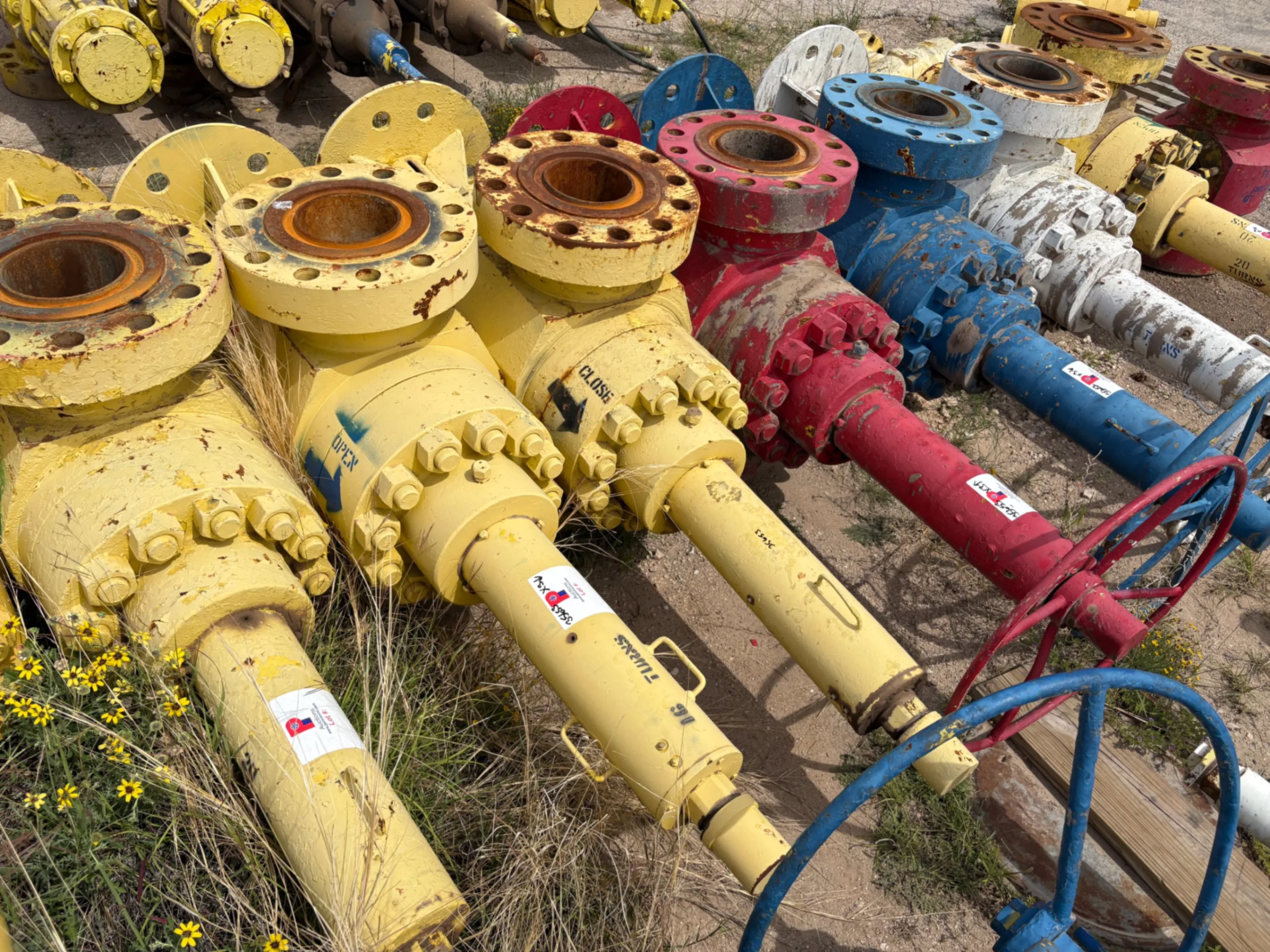 Used (3x$) (3) 7-1/16” frac valves