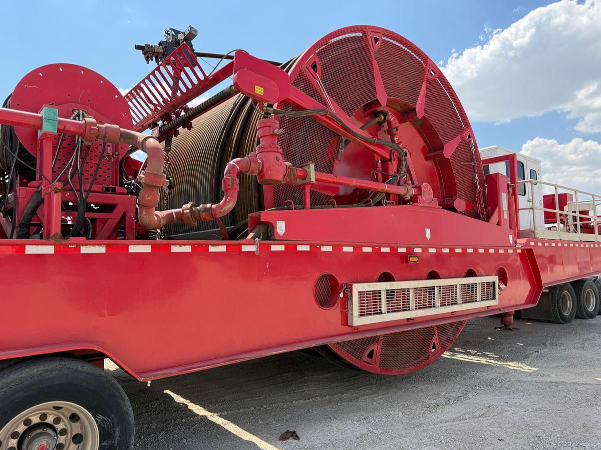 Used 2019 Hydra Rig 2-3/8” 14ft6in wide Coil Tubing Reel Trailer