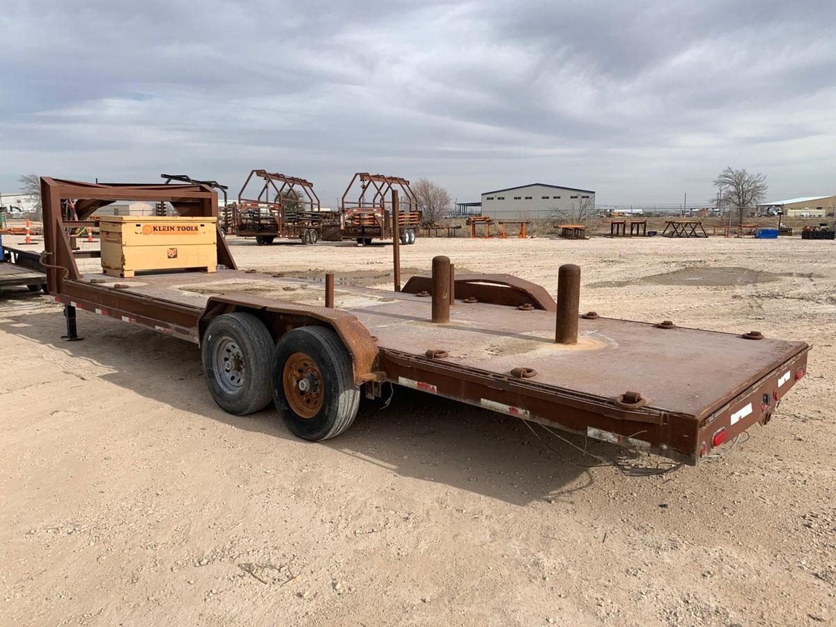 Used 2017 Lamar Gooseneck Flatdeck w/ Double BOP Stumps