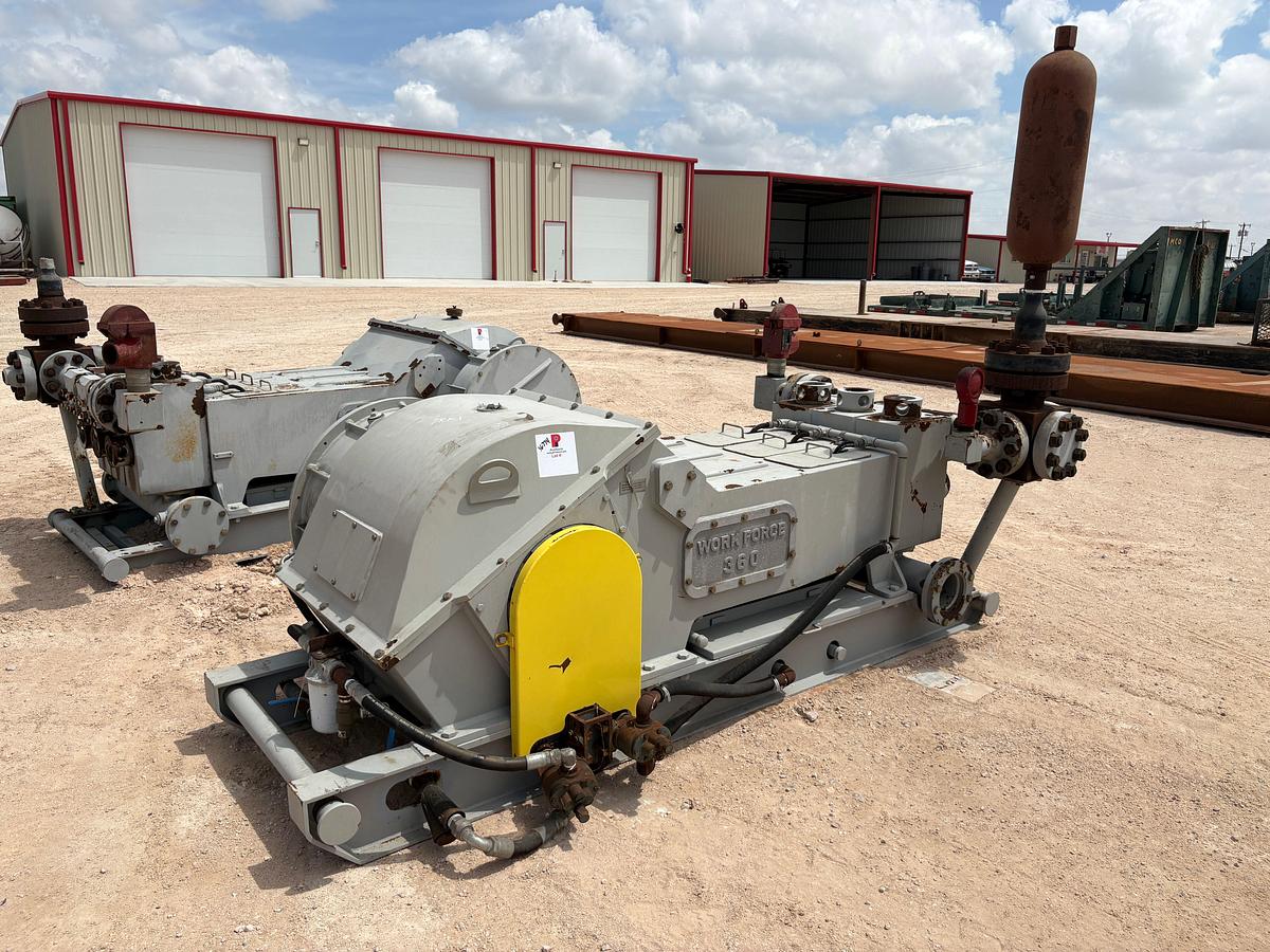 Used UNUSED DRAGON WORKFORCE 360 TRIPLEX PUMP
