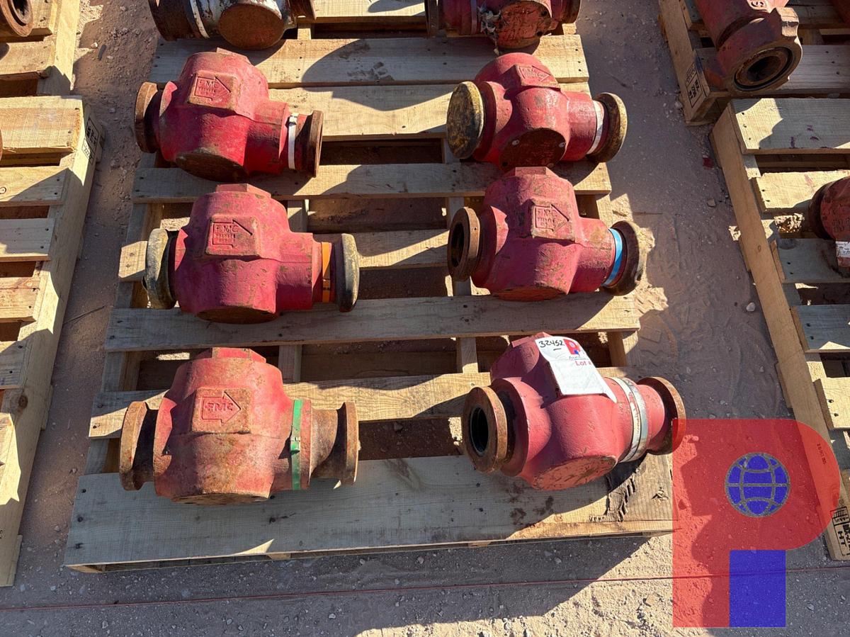 Used (6) FMC 3” 15K CHECK VALVES W/ VICTAULIC CONNECTIONS