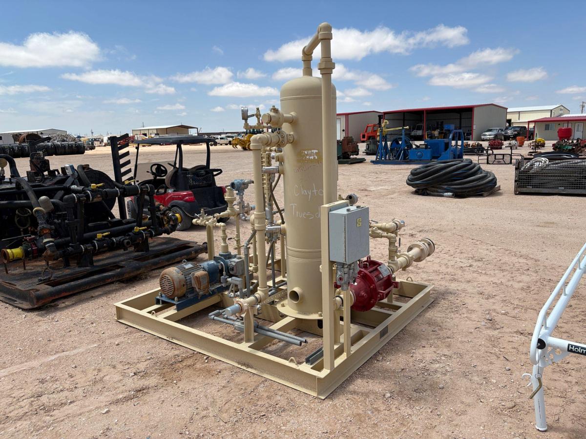 Used Production Facilities Equipment Co. LACT unit. Skidded