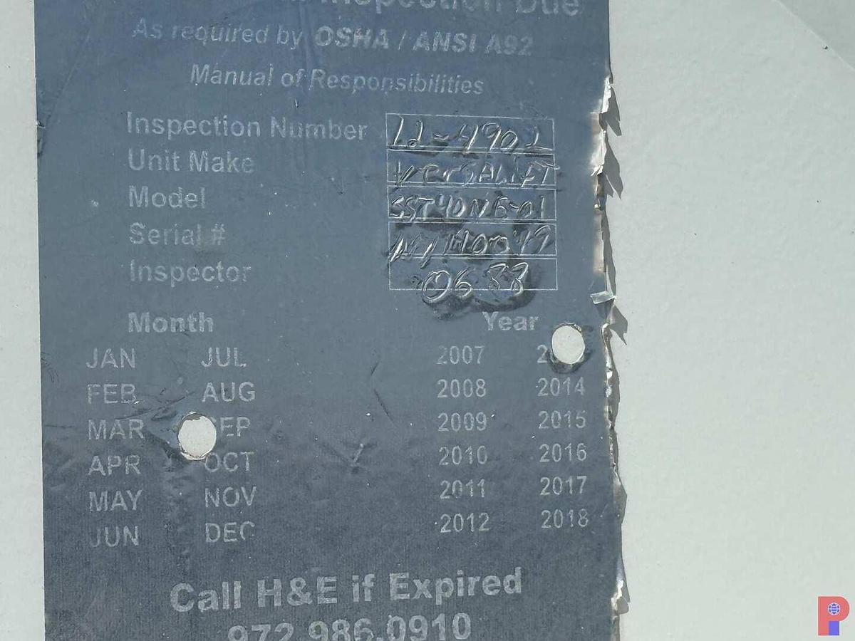 Used 2002 STERLING M8500 ACTERRA 87’ AERIAL PLATFORM SIGN CRANE TRUCK