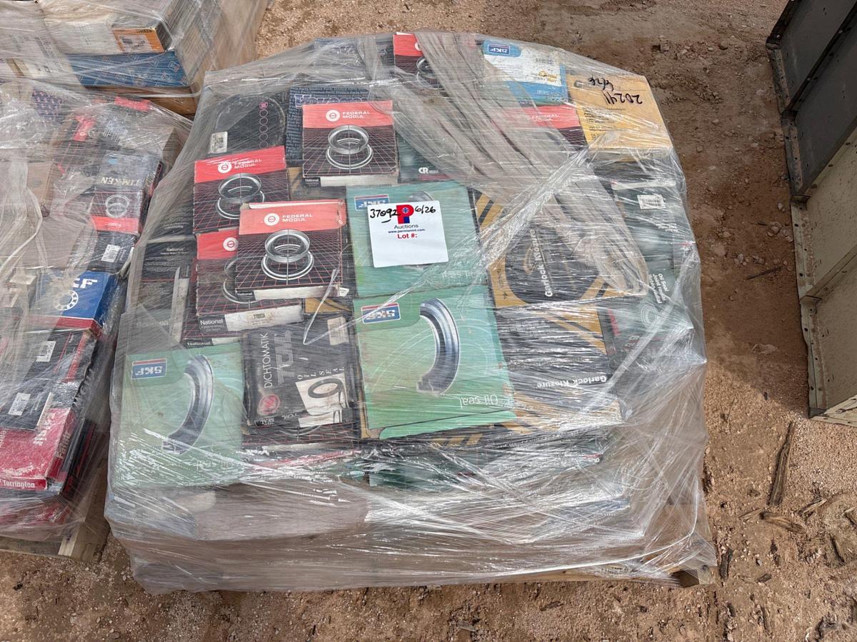 Used (3 pallets) of assorted oil seals & pillow block bearings,