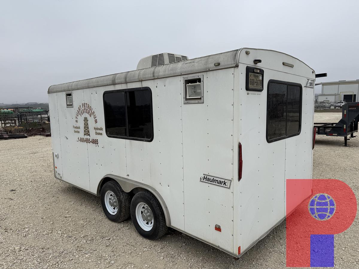 Used 2015 HAULMARK 16’ T/A BUMPER PULL COMMAND CENTER CARGO TRAILER