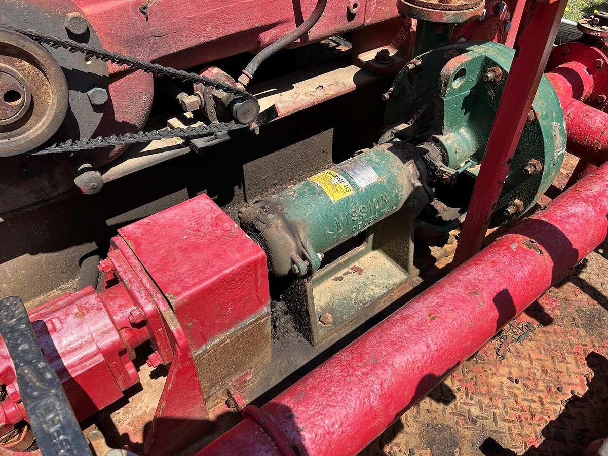 Used GASO 3969 WS 4" X 5 SKID MTD TRIPLEX WELL SERVICE PUMP