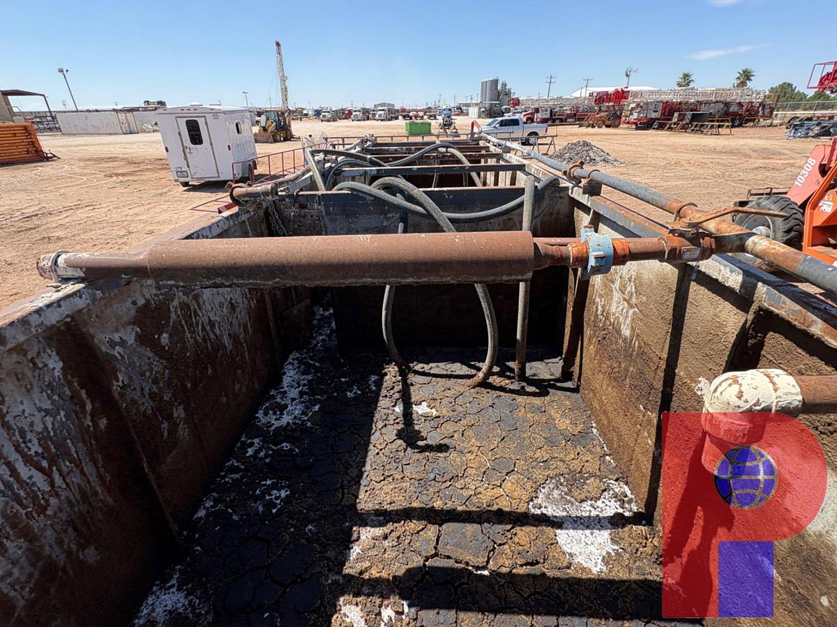 Used 30’ X 8’ X 5’ OPEN TOP FLUID TANK