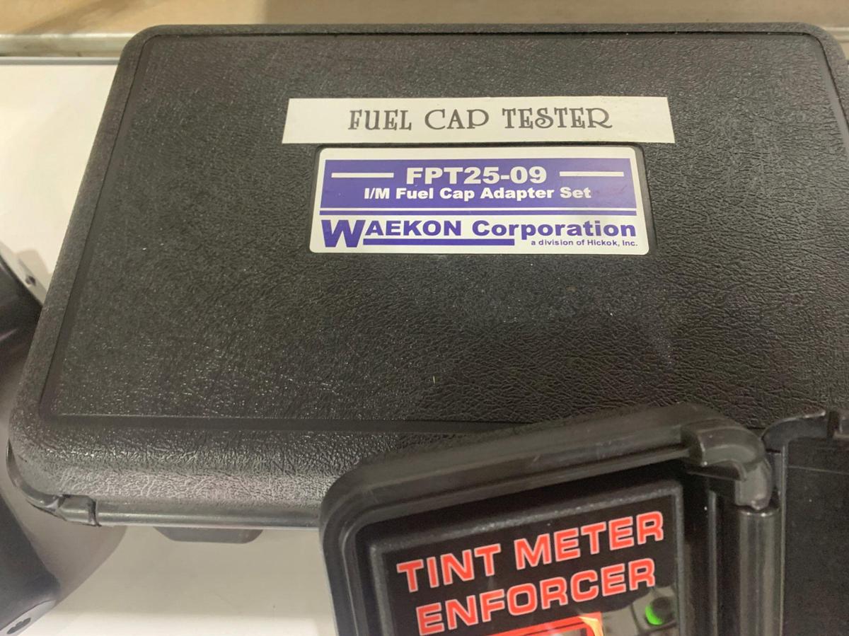 Used Automotive Test and Bleed Kit, Fuel Cap Tester and Window Tint Tester w/ REECE 2 5/16 Hitch