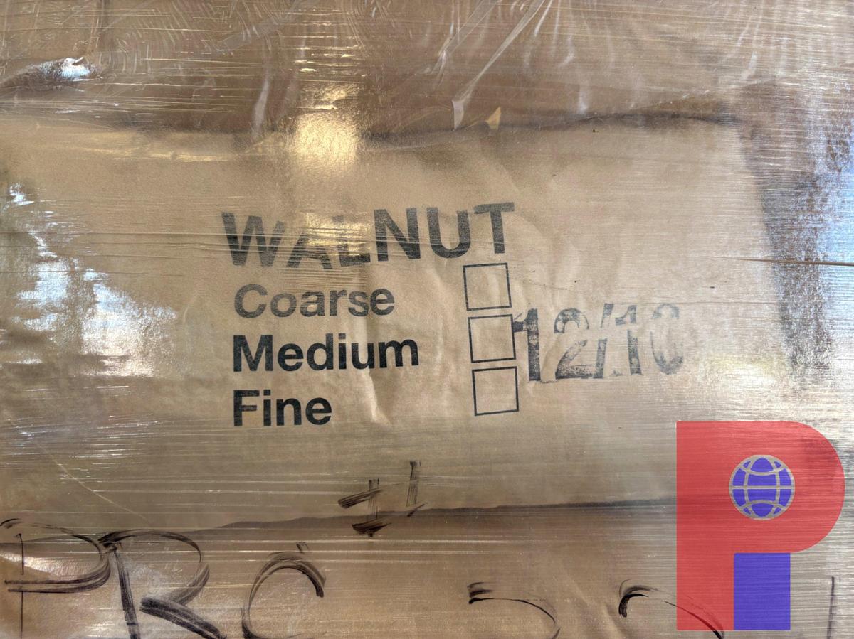 Used (3) PALLETS OF CRUSHED WALNUT SHELL, APPROX. 80 BAGS