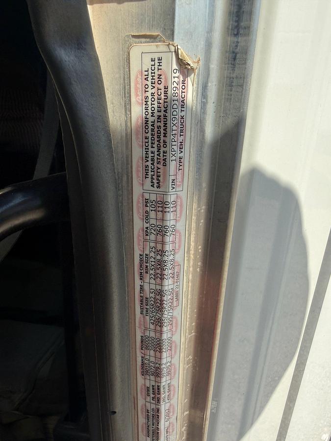 Used 2013 PETERBILT 367 TRI-DRIVE COILED TUBING SUPPORT WET KIT TRUCK