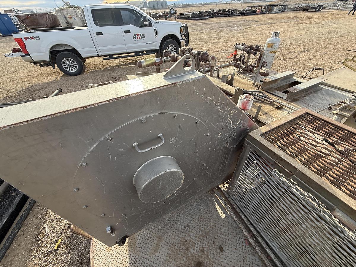 Used TULSA TT250 3K WP TRIPLEX WELL SERVICE PUMP SKIDDED P/B CATERPILLAR C9