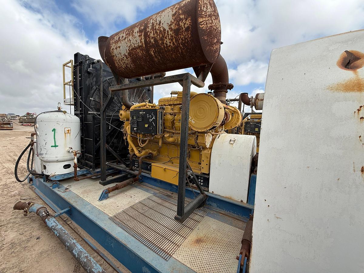 Used 2011 GARDNER DENVER PZ11 TRIPLEX DRILLING MUD PUMP P/B CATERPILLAR 3512, SKIDDED