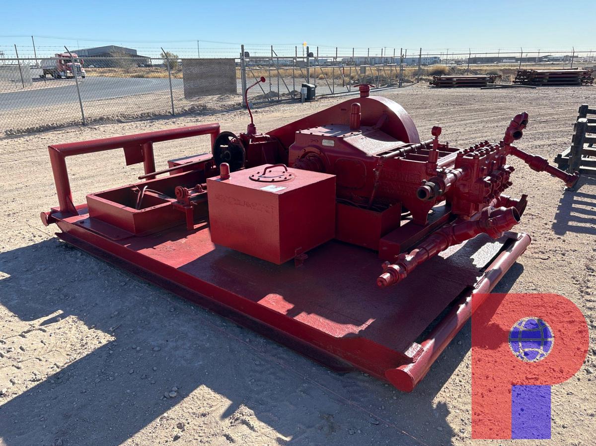 Used GARDNER DENVER 1PE-172 TRIPLEX PUMP, SKIDDED