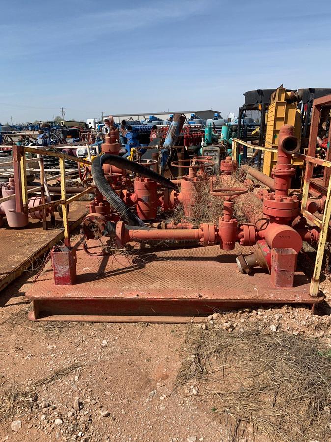 Used 14’ 8” x 8’ Skidded Choke Manifold