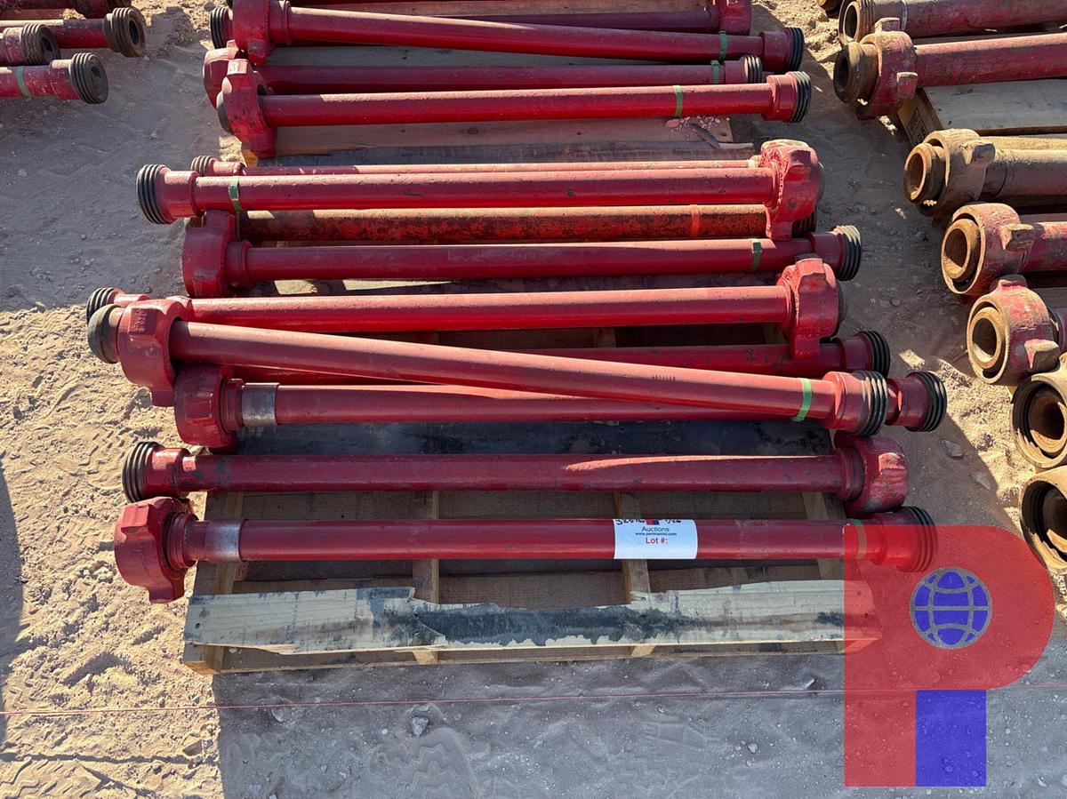 Used (11x$) 2” x 4’ jts 1502 flow iron