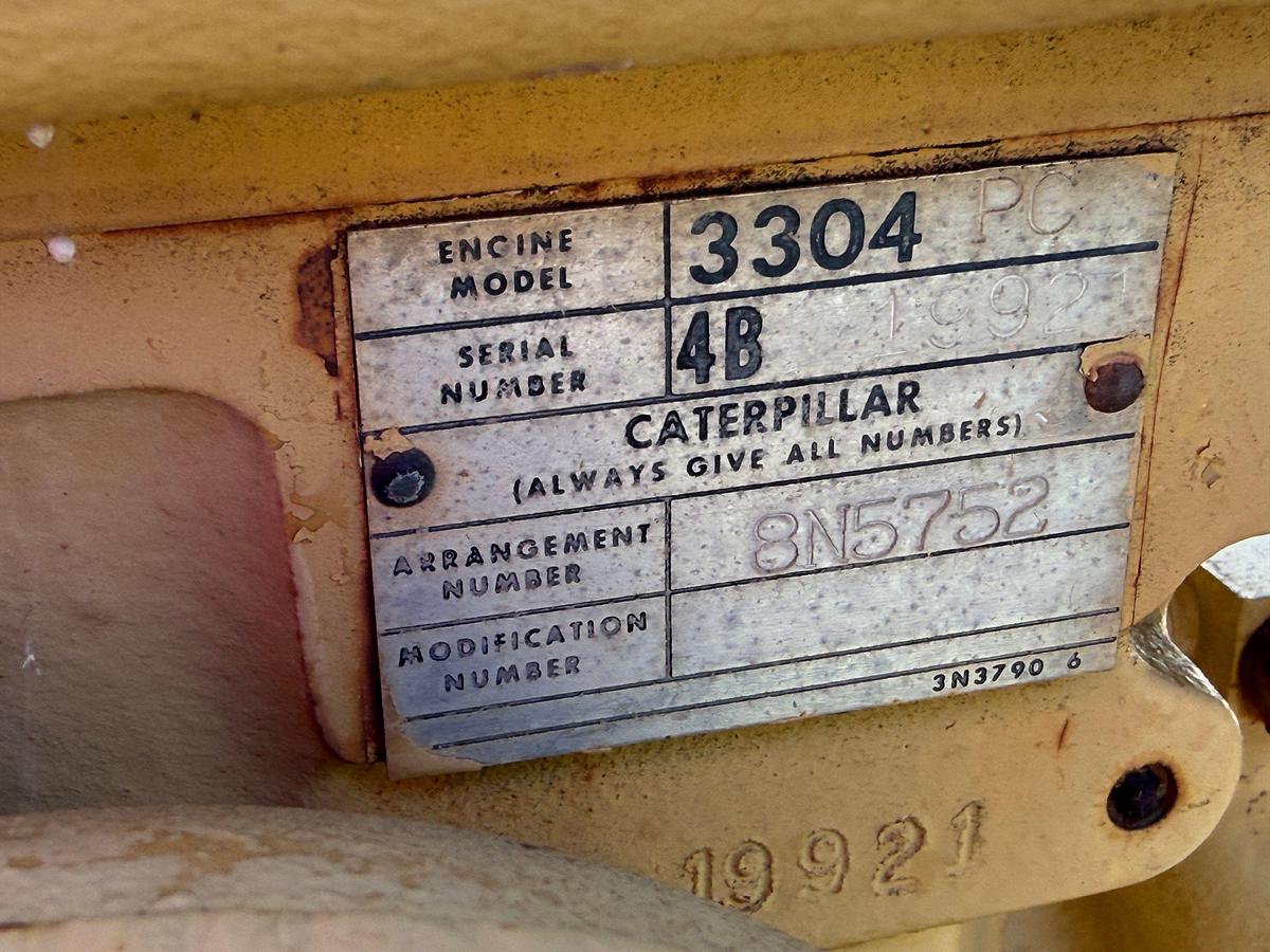 Used GARDNER DENVER FDFXXF 5X8 DUPLEX MUD PUMP P/B CATERPILLAR 3304PC TURBO, SKIDDED