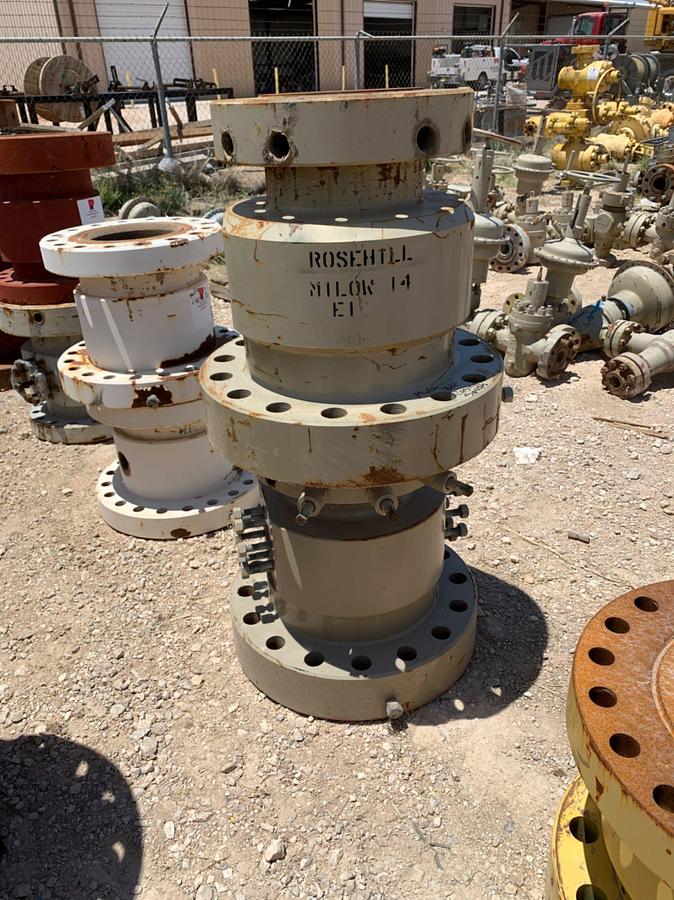 Used (6x) 7-1/16” to 10-13/16” 10k Multi Bolt Casing Spools