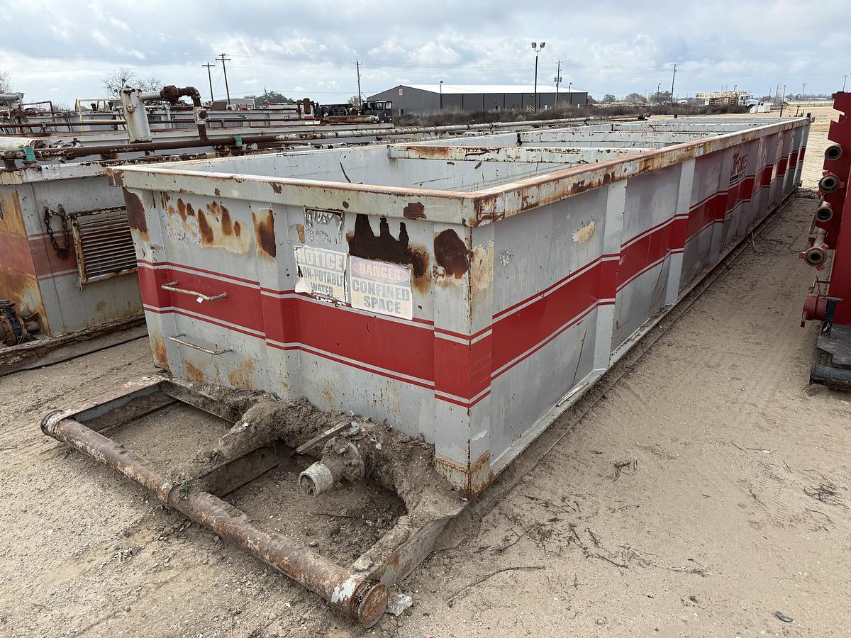 Used 40’ X 87” X 4’ OPEN TOP MUD TANK