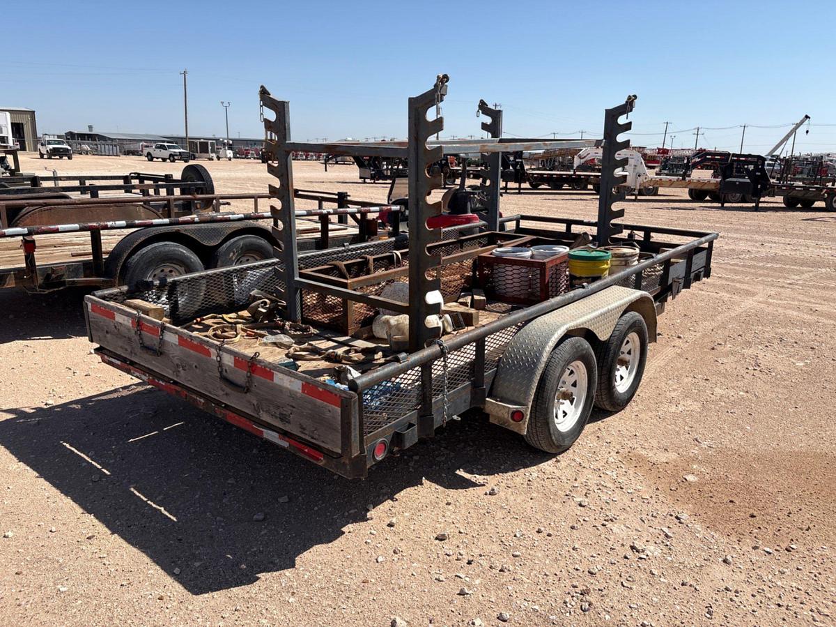 Used PJ 16’ X 7’ T/A BUMPER PULL TOOL TRAILER