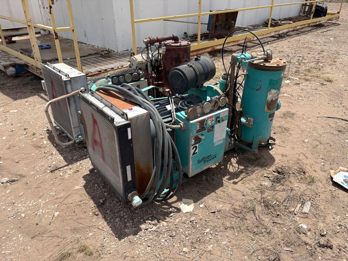 Used (2) Sullivan palatek DG-series rotary screw air compressors