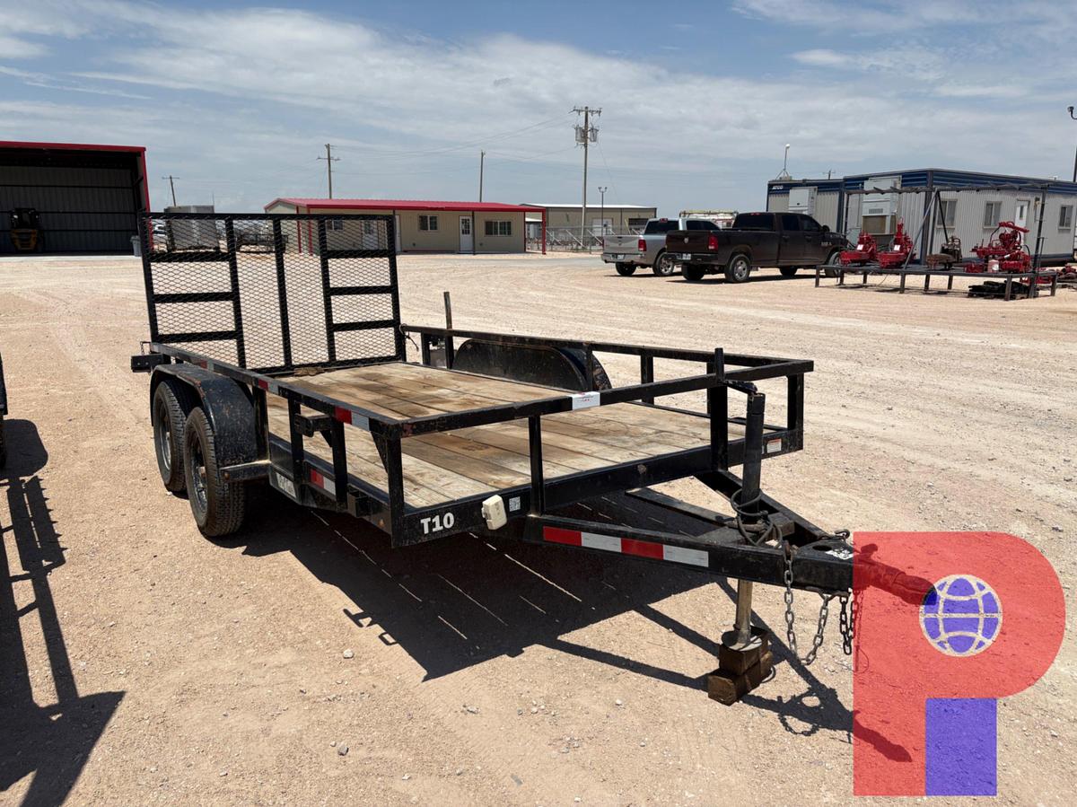 Used 2023 P&C 14.5’ X 6.5’ T/A BUMPER PULL UTILITY TRAILER