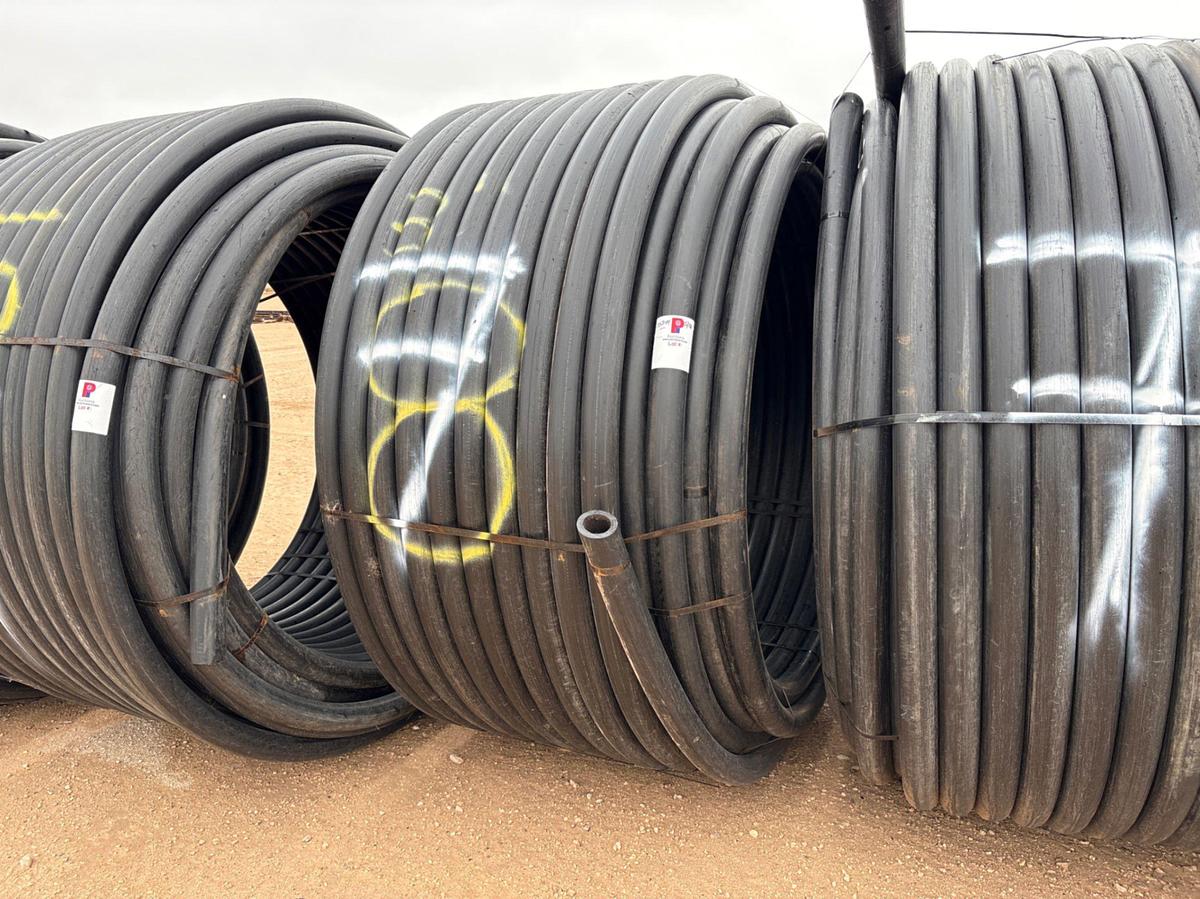 Used APPROX. 1000’ ROLL OF 3” IPS DR 7 POLY PIPE