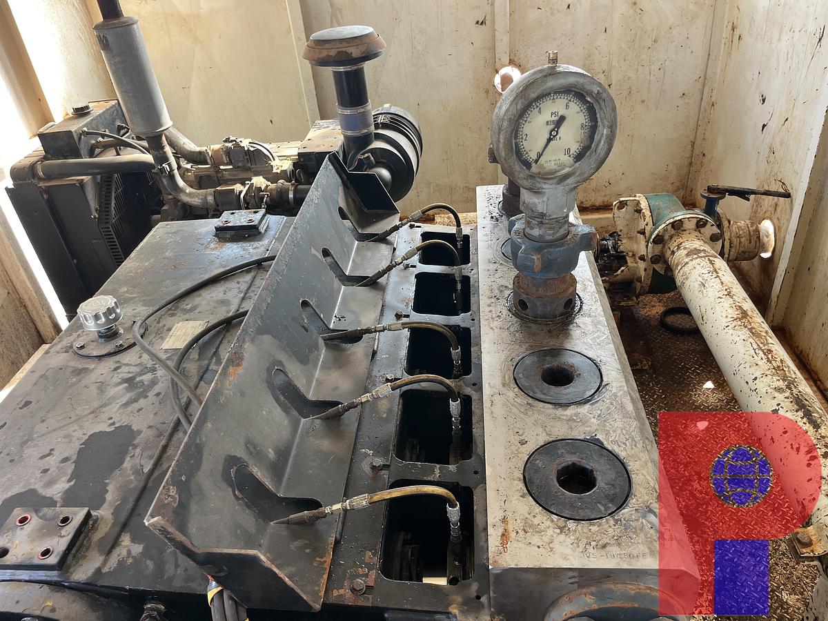 Used Kerr QWS 1,000HP Quintaplex Well Service Pump P/B: CAT C-32 Diesel Engine