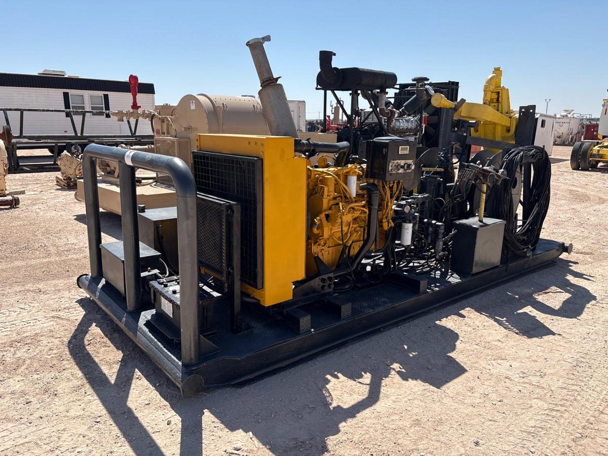 Used TDS 120-ton power swivel unit, skidded