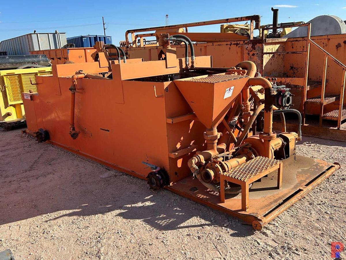 Used 12’ X 6’ X 4’ MIXING TANK W/ PERKINS DIESEL HPU