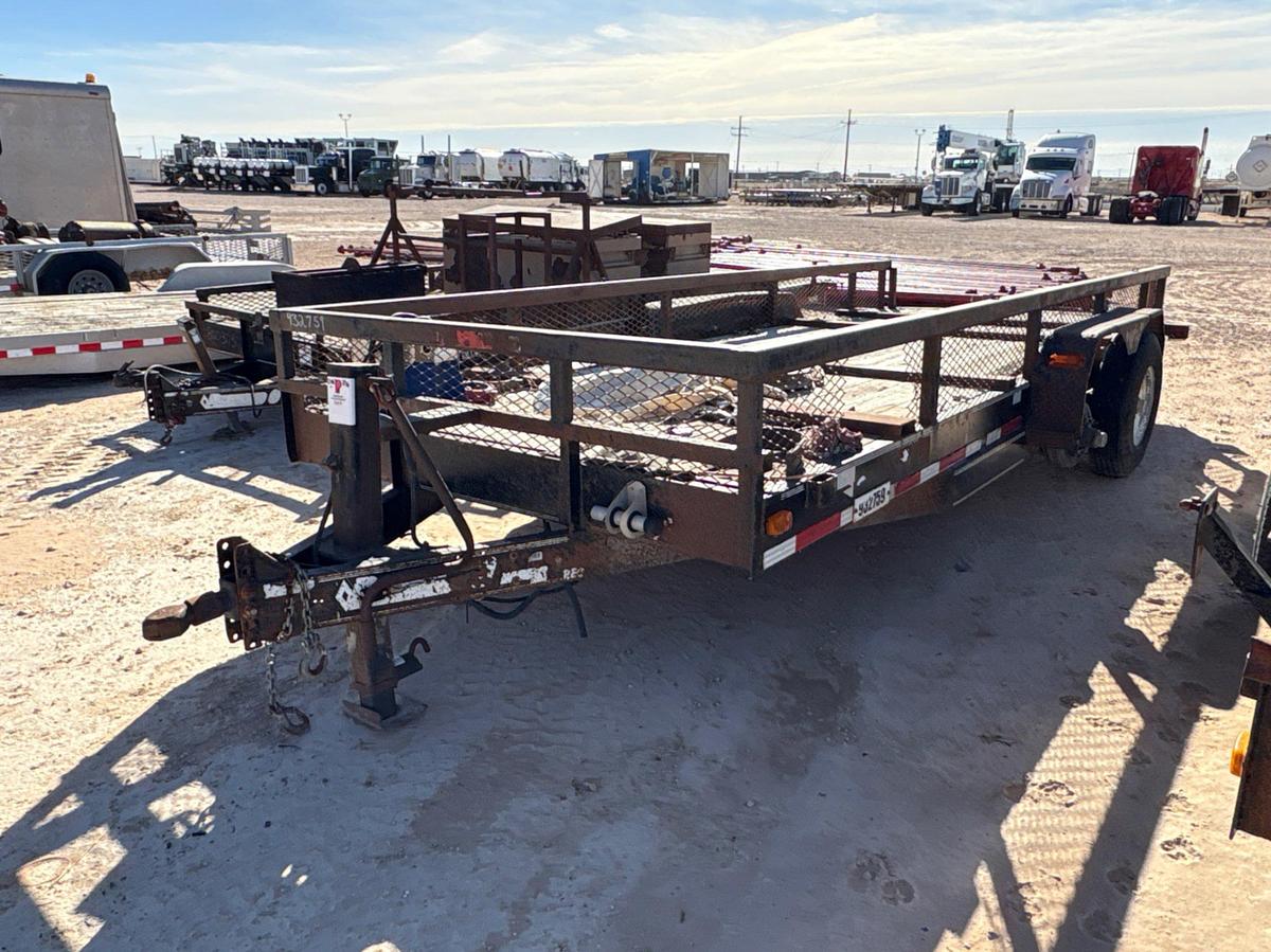 Used 2011 DIAMOND C 18’ X 6.5’ T/A BUMPER PULL UTILITY TRAILER