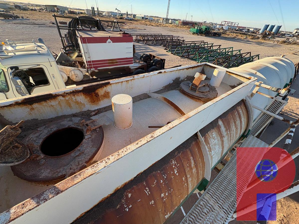 Used 2007 JACK COUNTY TANK MFG 5,460 GALLON 2-COMP. T/A FLUID TRANSPORT TRAILER