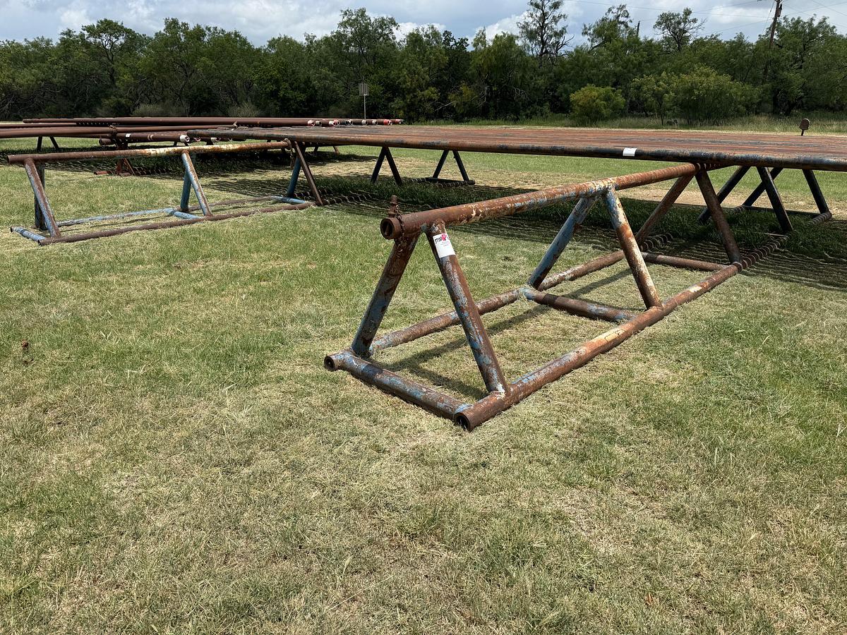 Used (2 X $) 28’L x 42”H TRIANGULAR PIPE RACKS