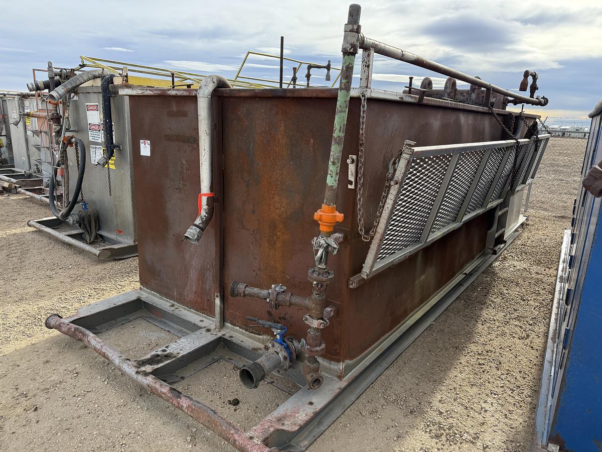 Used 19’L X 90”W X 6'H 2-COMP. REVERSE PIT W/ GAS BUSTER