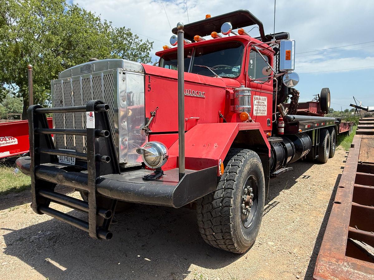 Used 1981 AUTOCAR DC9964 T/A 50-TON GIN POLE WINCH TRUCK