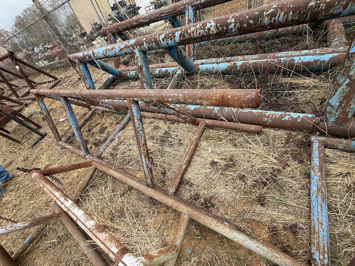 Used (2 X $) 11’ X 38” TRIANGULAR PIPE RACKS