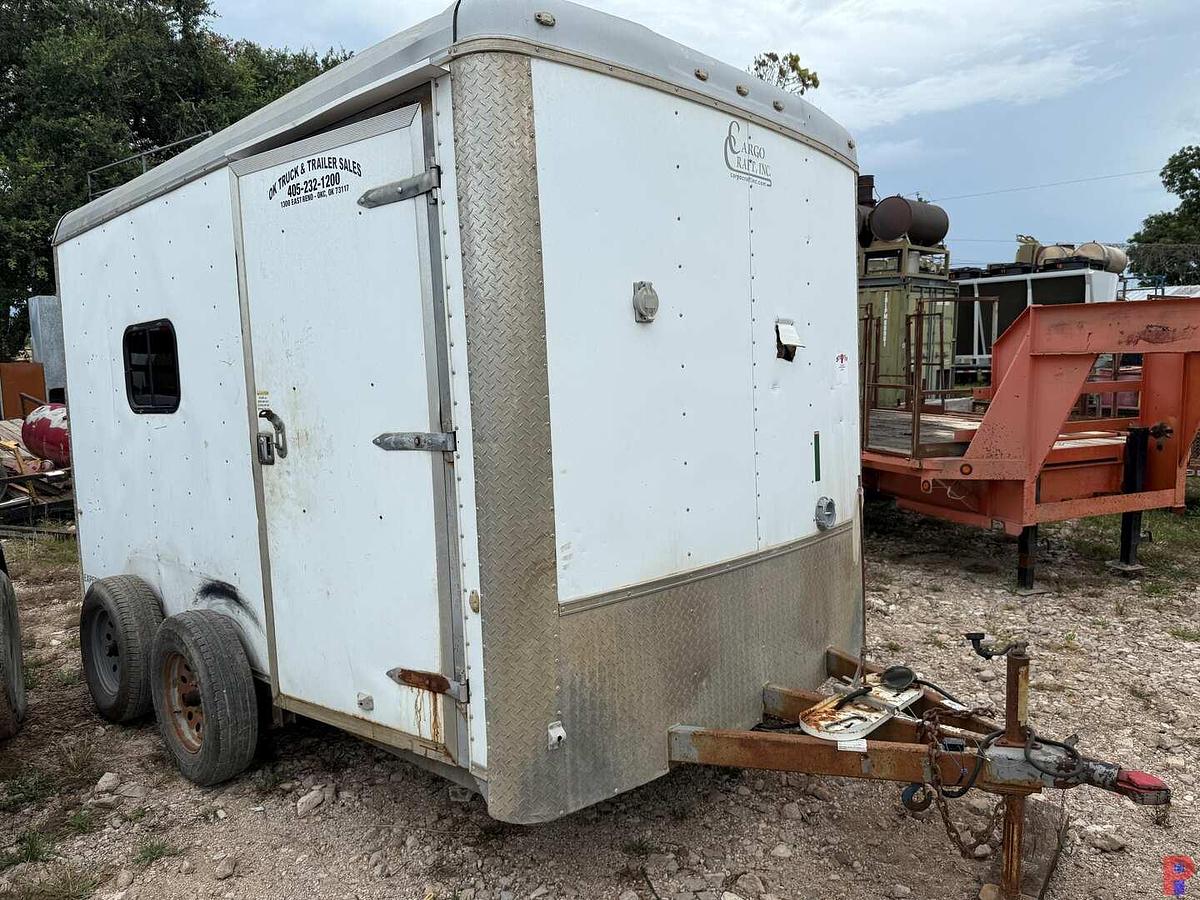 Used 2018 CARGO CRAFT 12’ T/A BUMPER PULL CREW / DOGHOUSE TRAILER