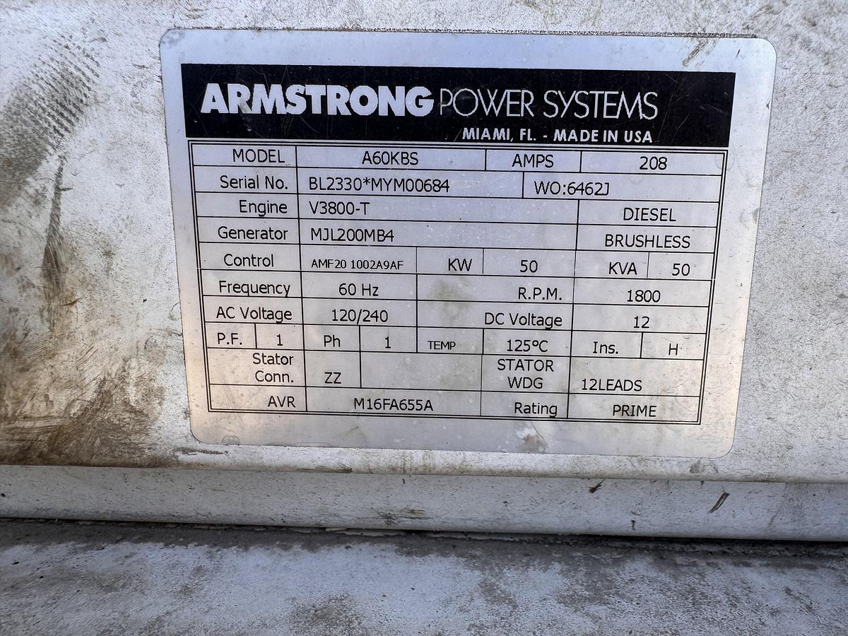 Used 2011 PARKER 18' T/A BP UTILITY TRAILER WITH 50 KW GENERATOR