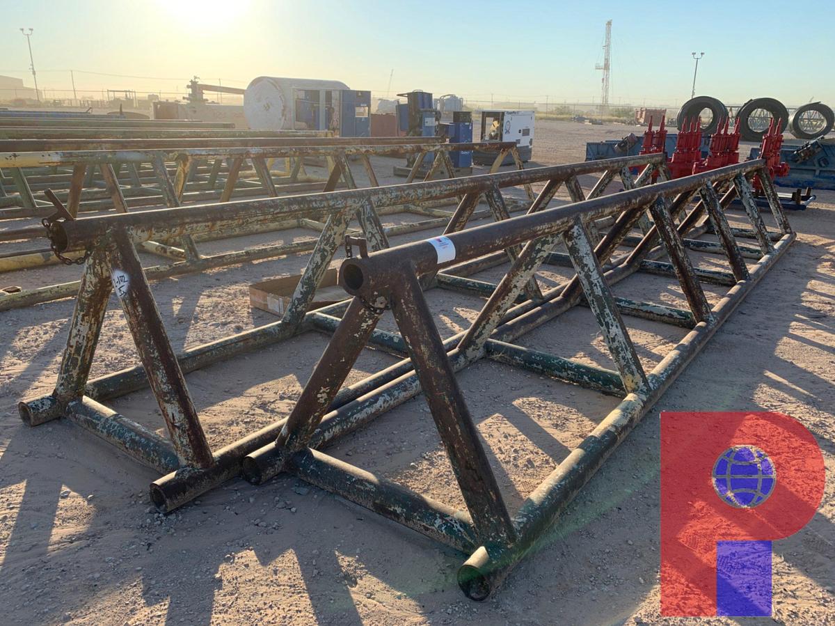 Used (2X$) 28’ X 42” TRIANGLE PIPE RACKS