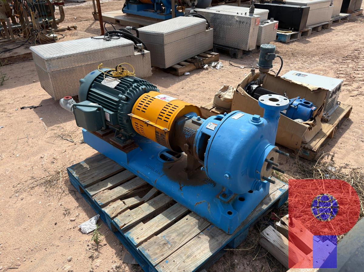 Used GOULDS 2X3-13 CENT PUMP P/B: BALDOR 50HP ELECTRIC MOTOR