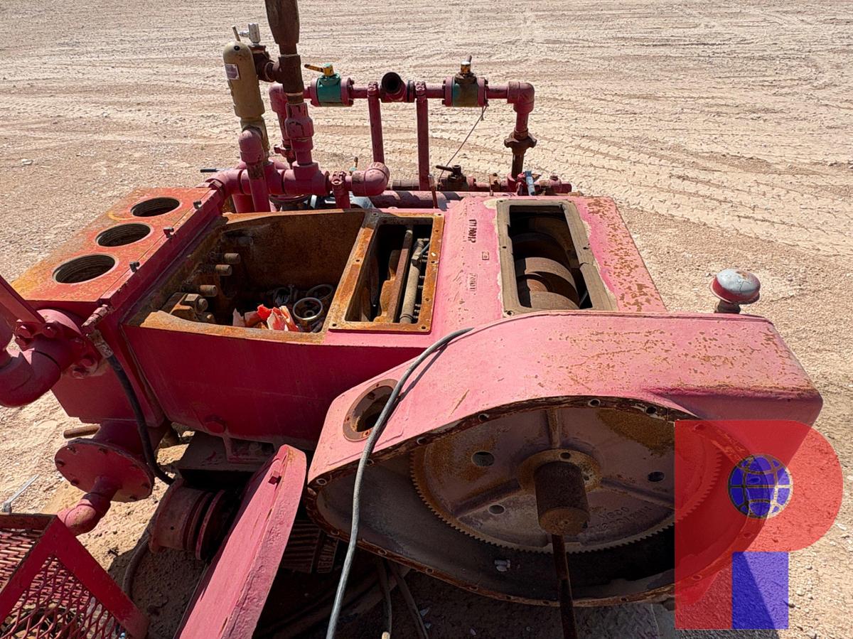 Used NATIONAL OILWELL JWS-185 TRIPLEX PUMP UNIT, SKIDDED
