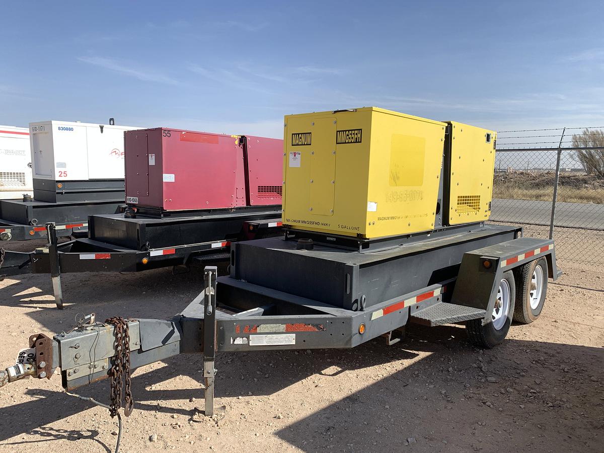 Used 2011 MAGNUM TRAILERS MMG55FH T/A BUMPER PULL 45KW GENERATOR