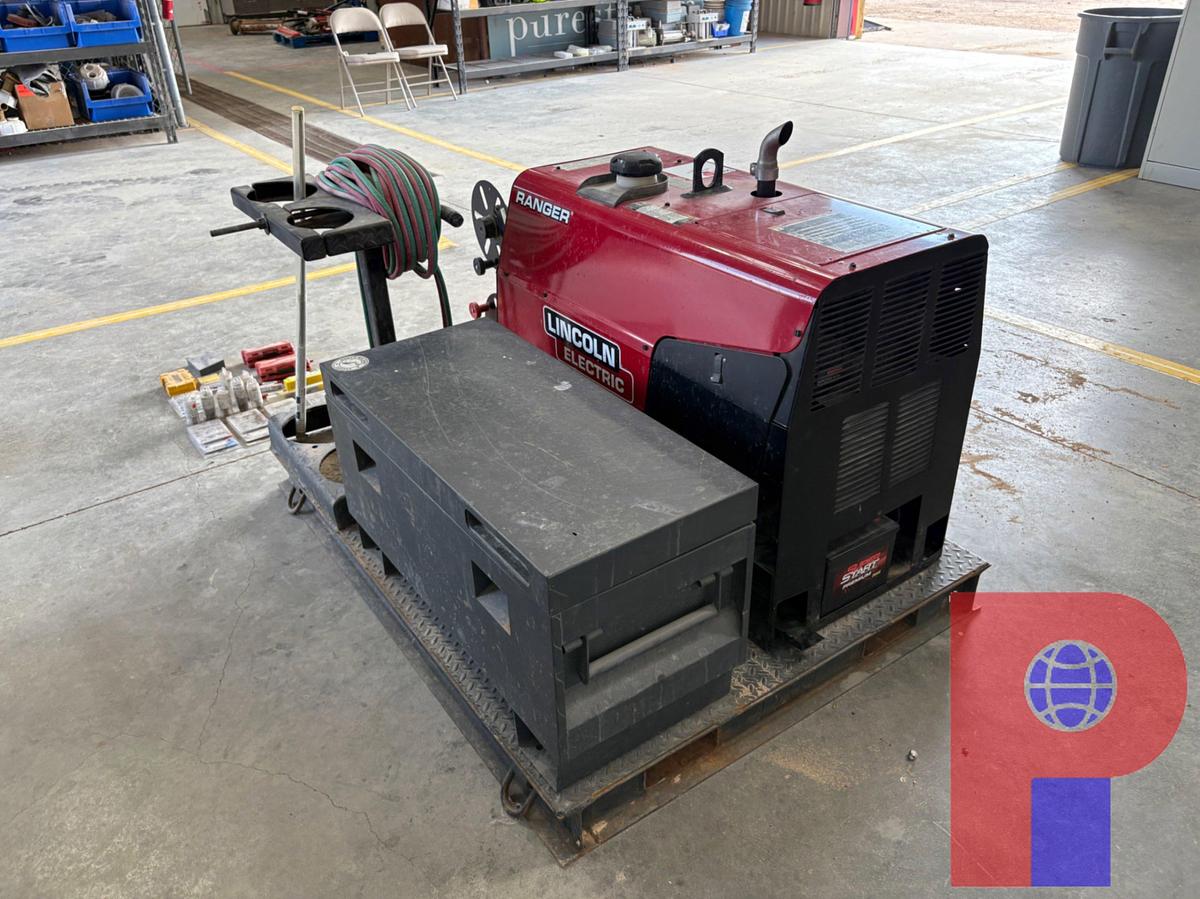 Used LINCOLN ELECTRIC RANGER225 WELDING SKID