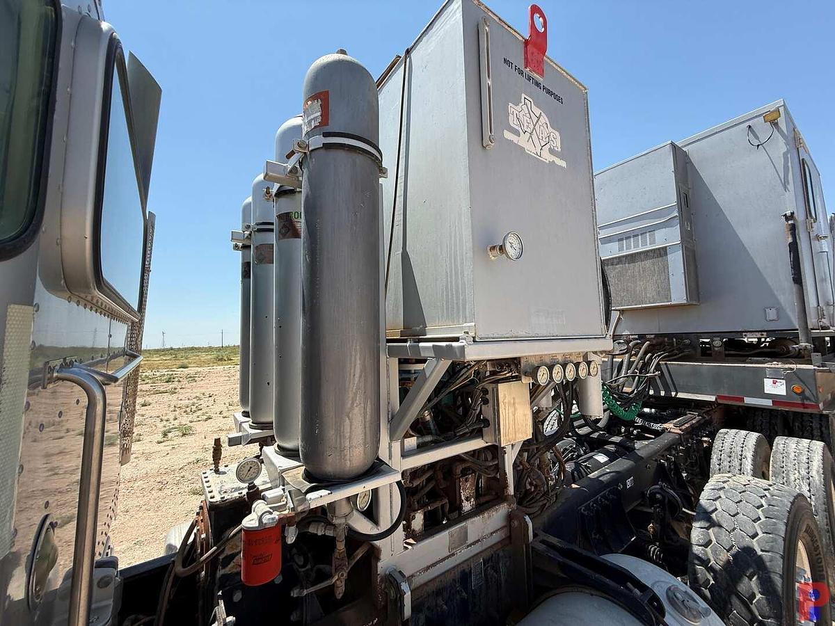 Used 2013 PETERBILT 367 QUAD AXLE COIL TUBING HAUL TRUCK