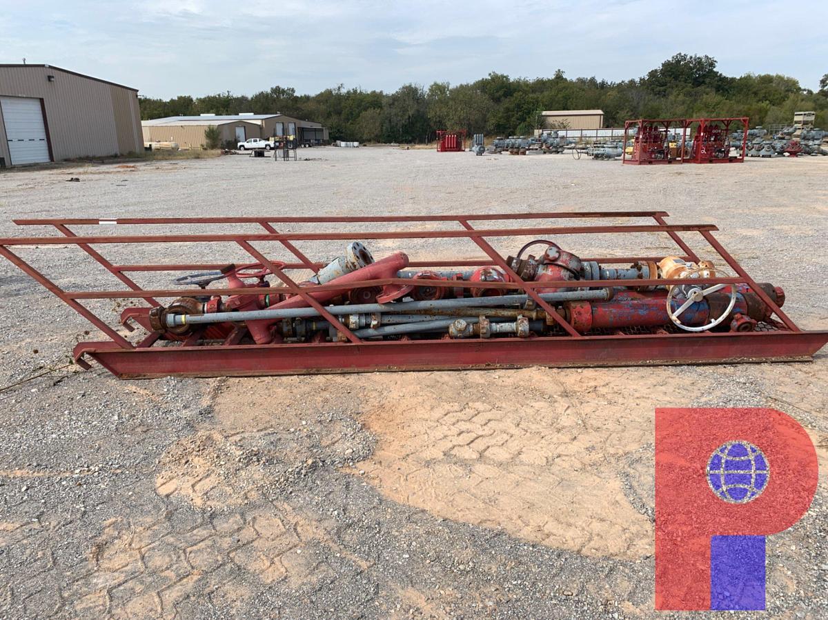 Used (7) 1502 PLUG VALVES (4) 1002 PLUG VALVES (11) ASSORTED 1002 AND 1502 FLOW LINE, AND STEEL LADDER