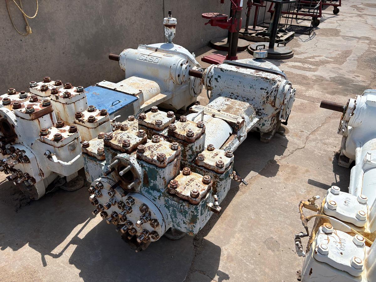 Used Gaso 1500 series 2-1/2 — 5x10 duplex pump