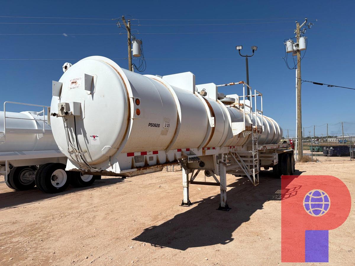 Used 2012 OVERLAND TANK 10,000GAL 3-COMPARTMENT T/A ACID TRANSPORT TRAILER