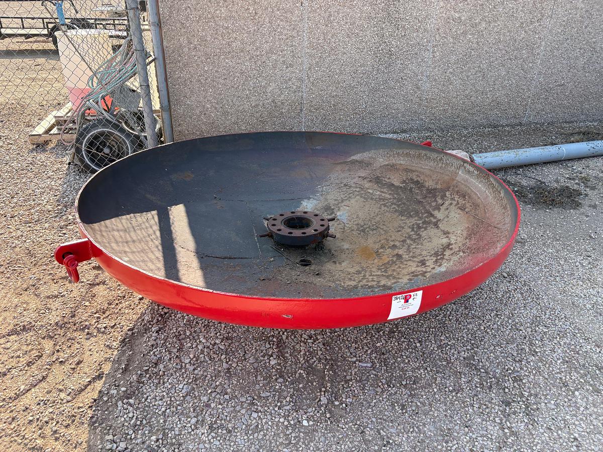 Used (2) 7” flange spools w/ 8’ & 6’ DIA catch pans
