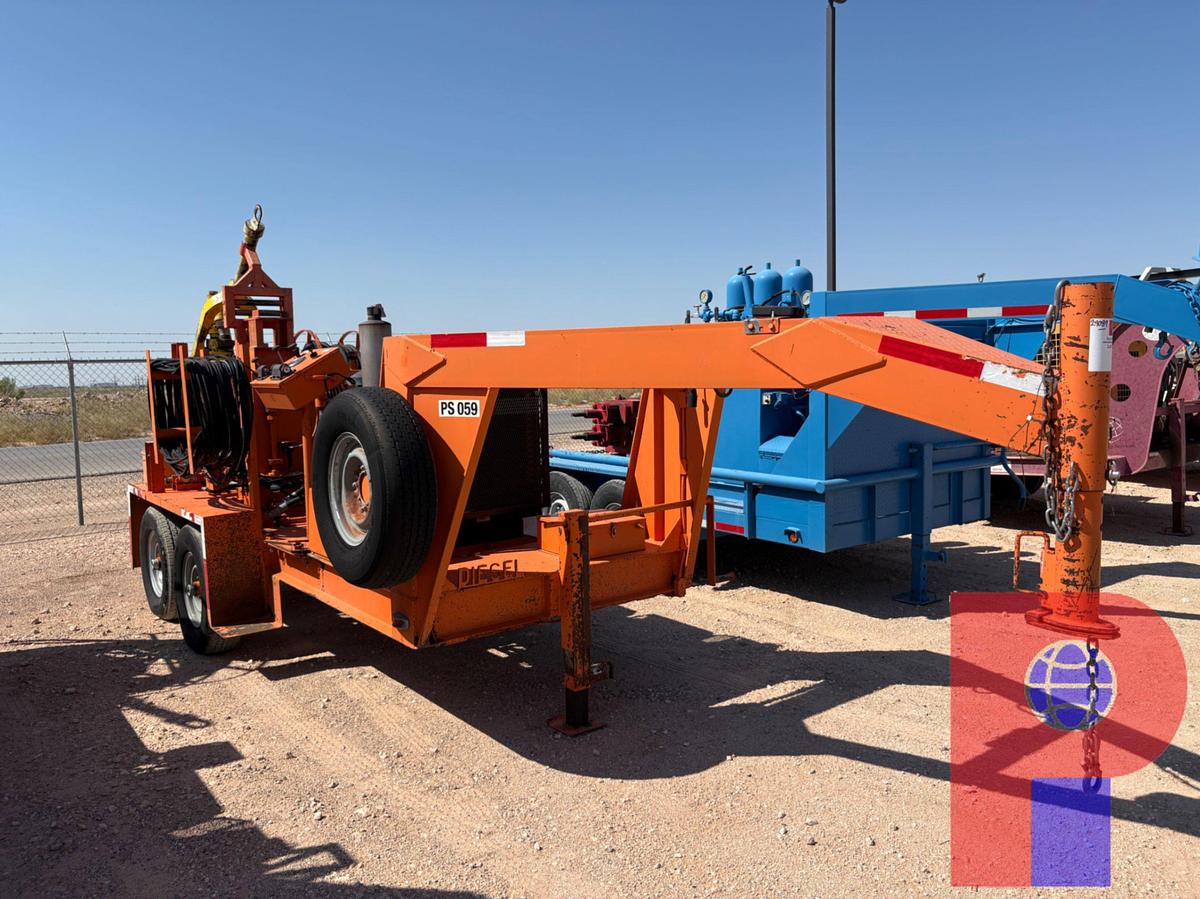 Used EVCO 85-TON POWER SWIVEL MOUNTED ON 15’ T/A GOOSENECK TRAILER